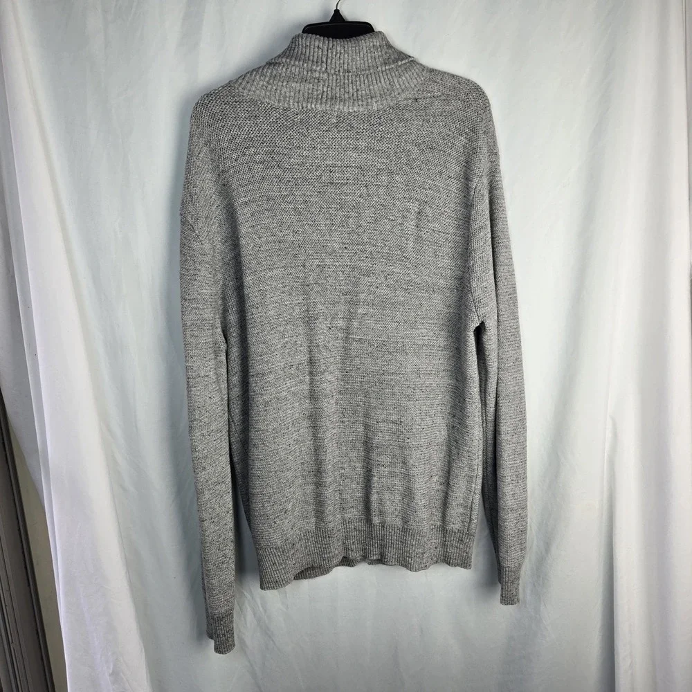 Goodfellow & Co Cotton Shawl Collar Cardigan Mens XL Gray Pockets Quiet Luxury